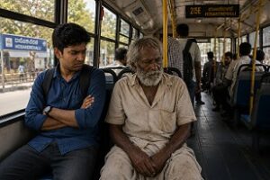 அலைபேசியும் அழுக்கு வேஷ்டி தாத்தாவும்
